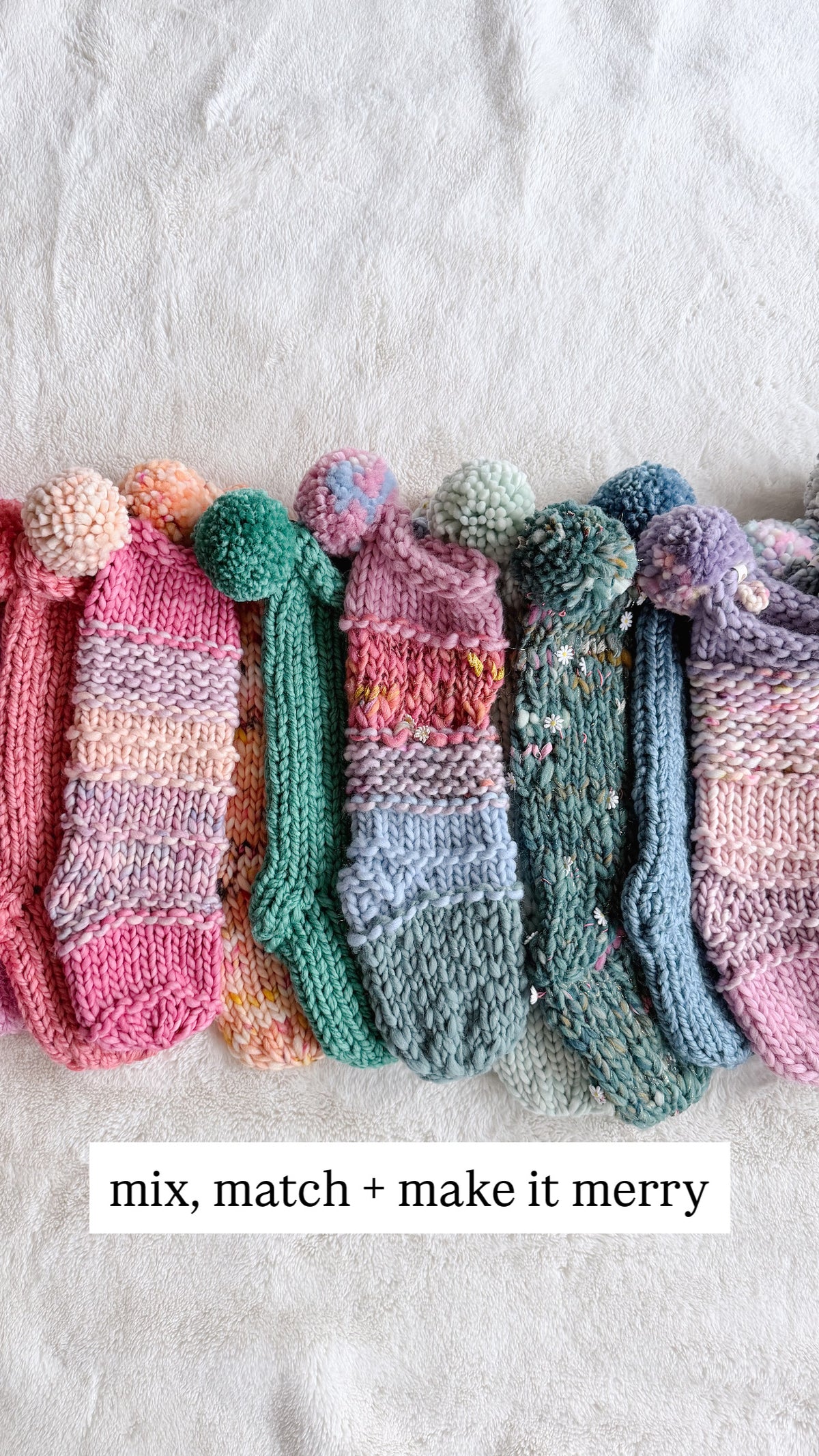 Hand Knit Christmas Stocking | Strawberry Fields