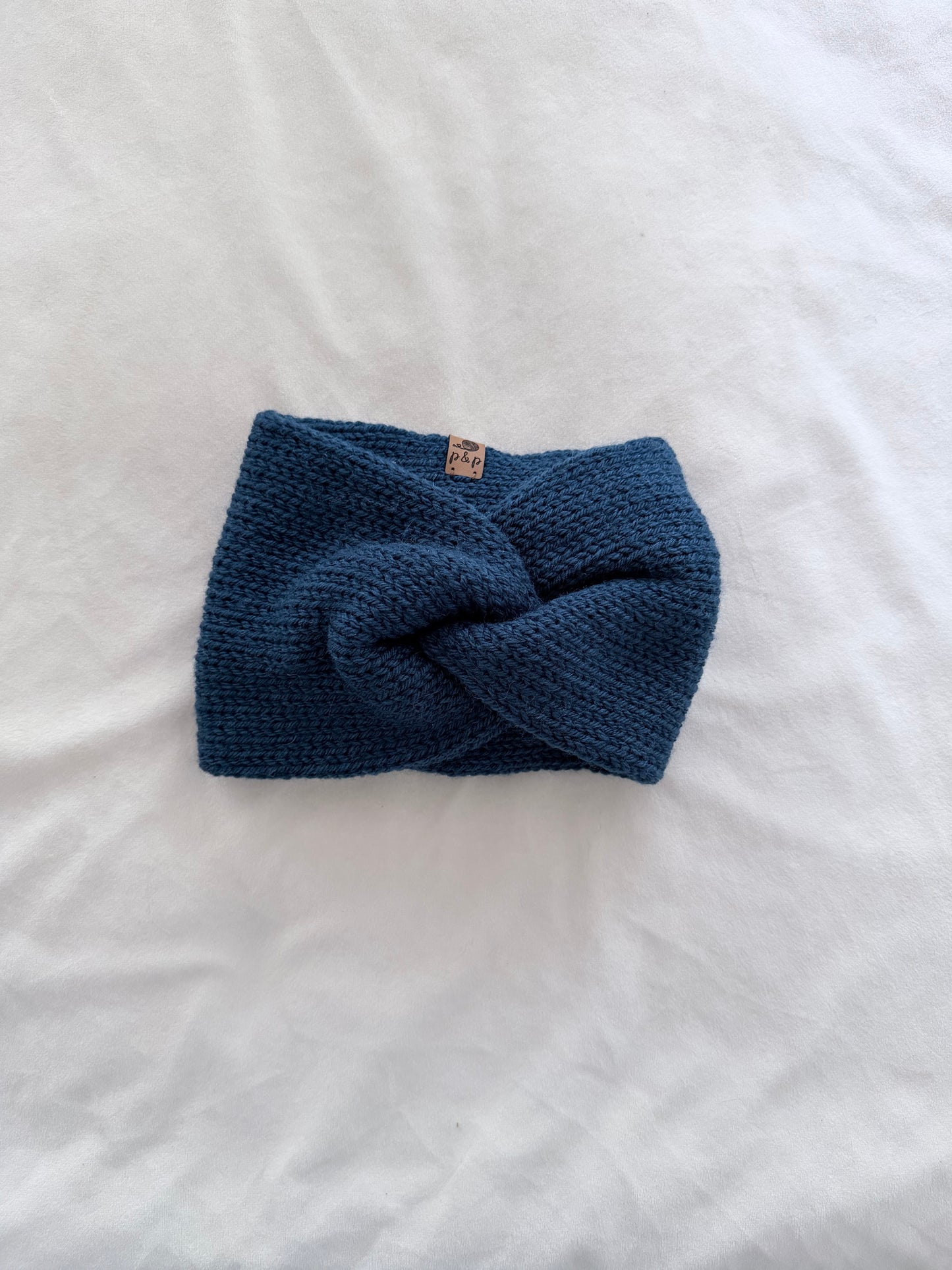 Ready-to-Ship Adult Chunky Knit Headband | Navy