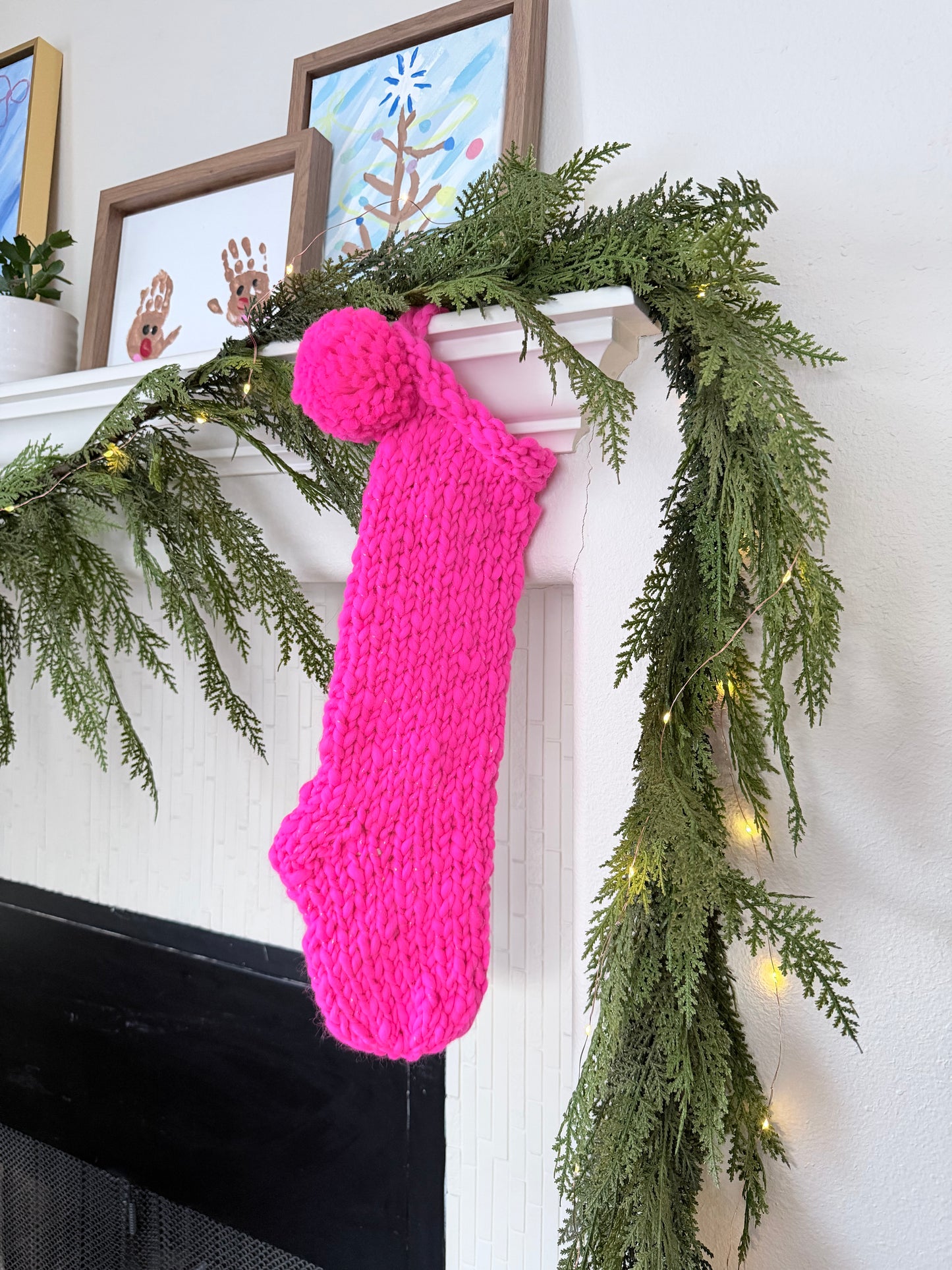 Ready to ship stocking Pink Aurora