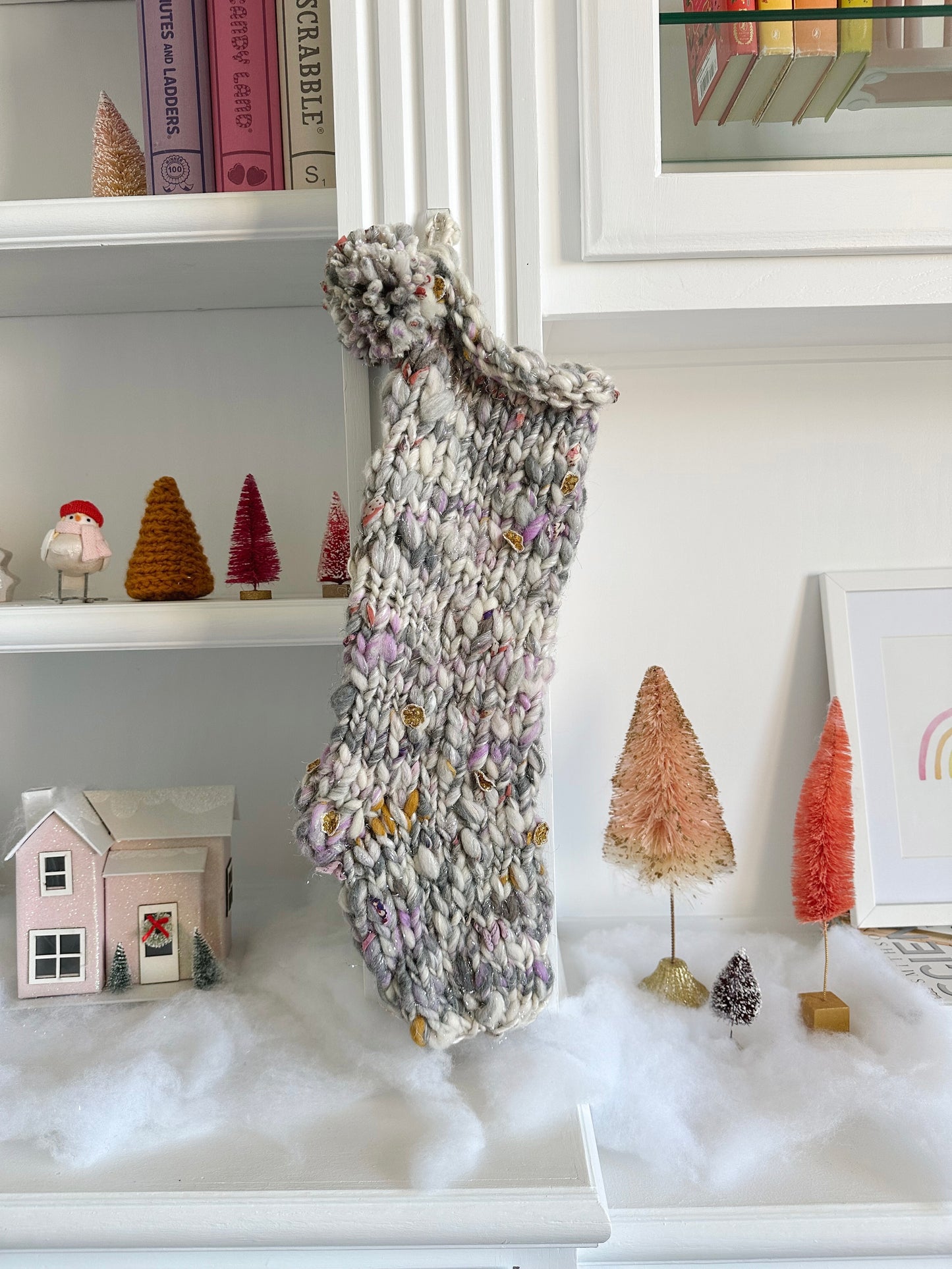 PRE ORDER Purple Flowers Stocking