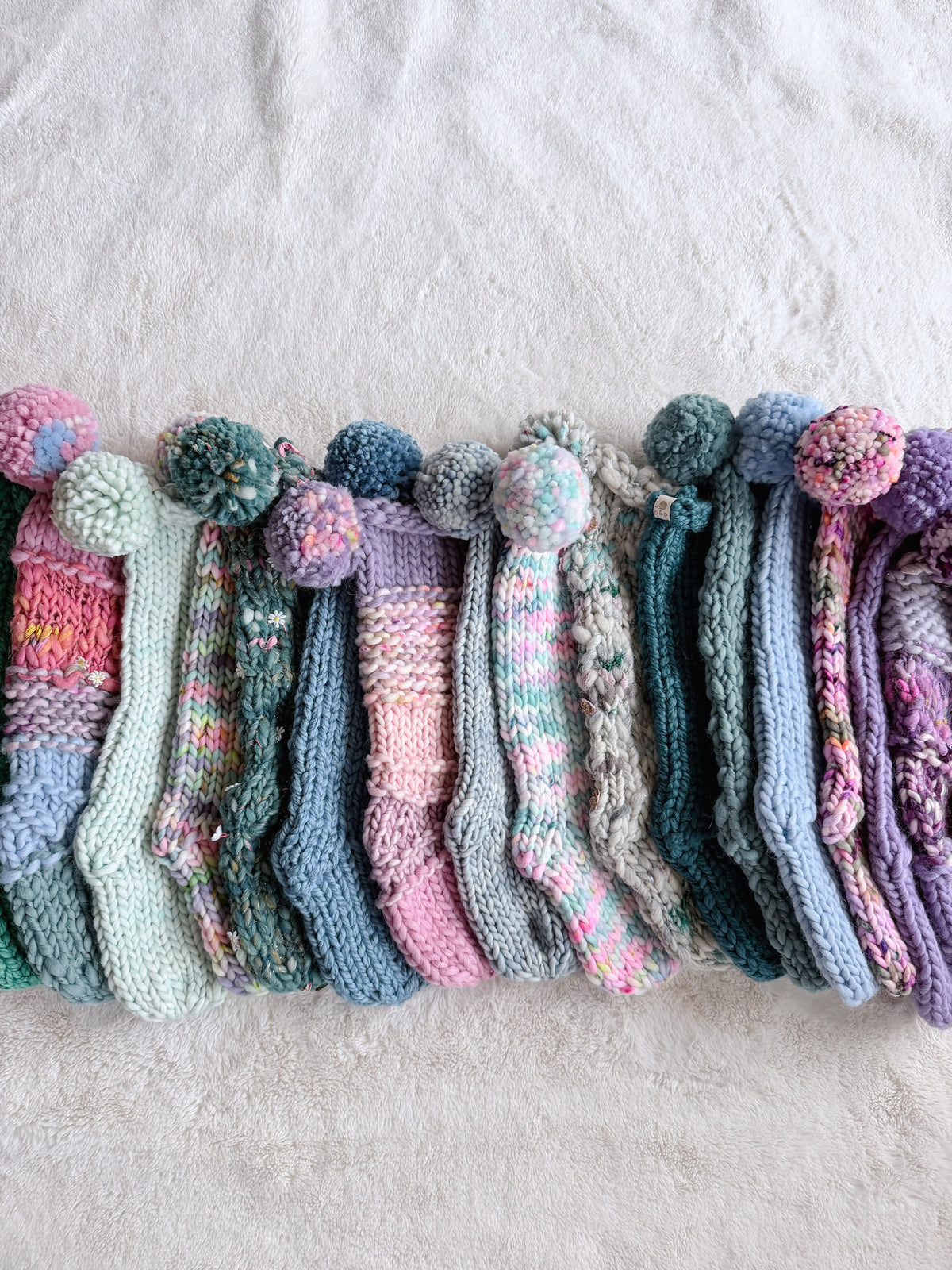 Hand Knit Christmas Stocking | Wildflower Meadow