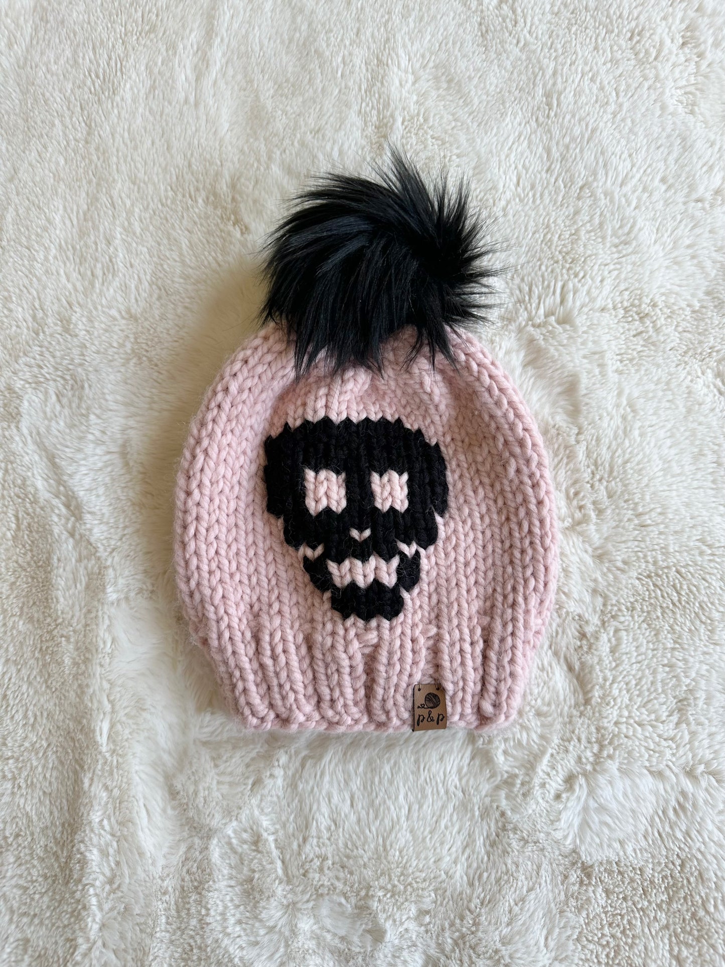 Toddler skull in rouge + black