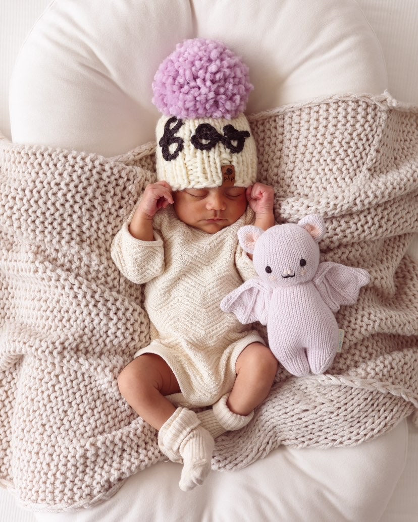 Embroidered Boo Hat
