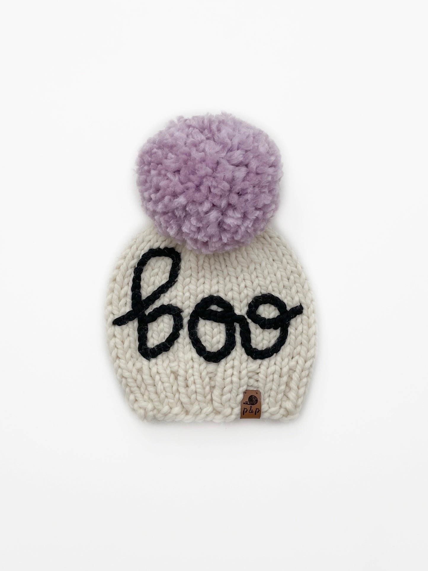 Embroidered Boo Hat