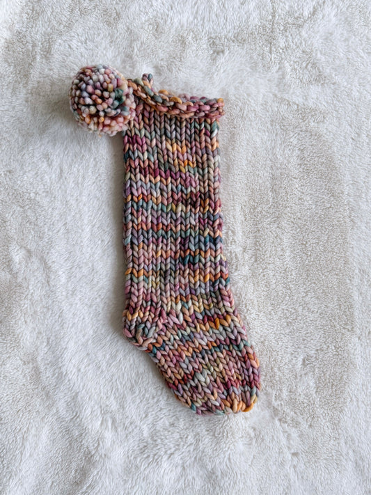 Hand Knit Christmas Stocking | Painted Hills