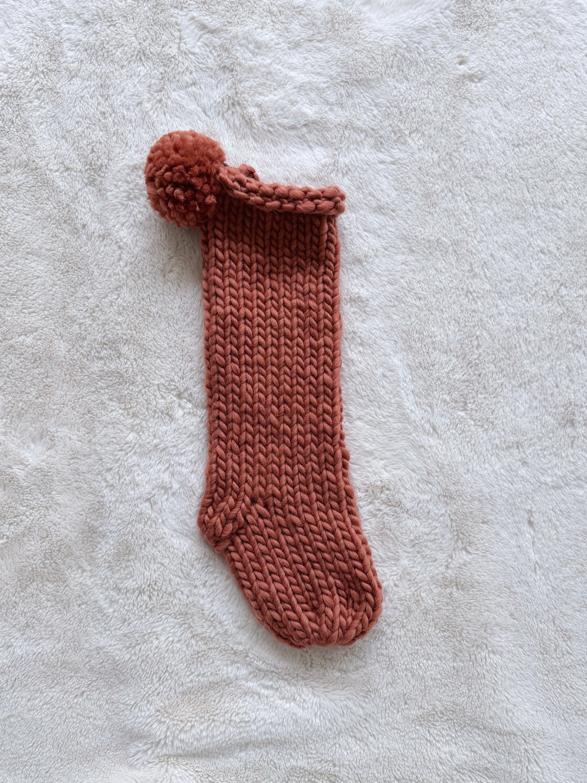 Hand Knit Christmas Stocking | Red Rock