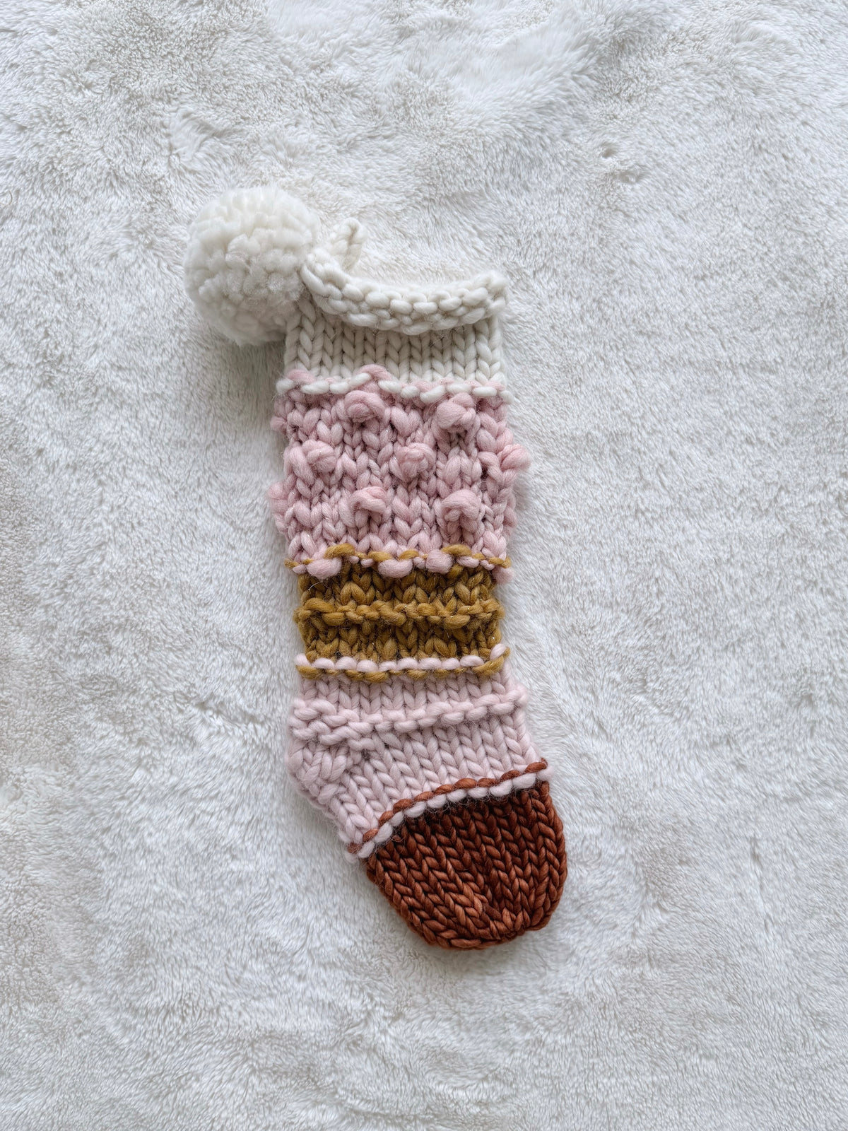 Hand Knit Christmas Stocking | Susitna