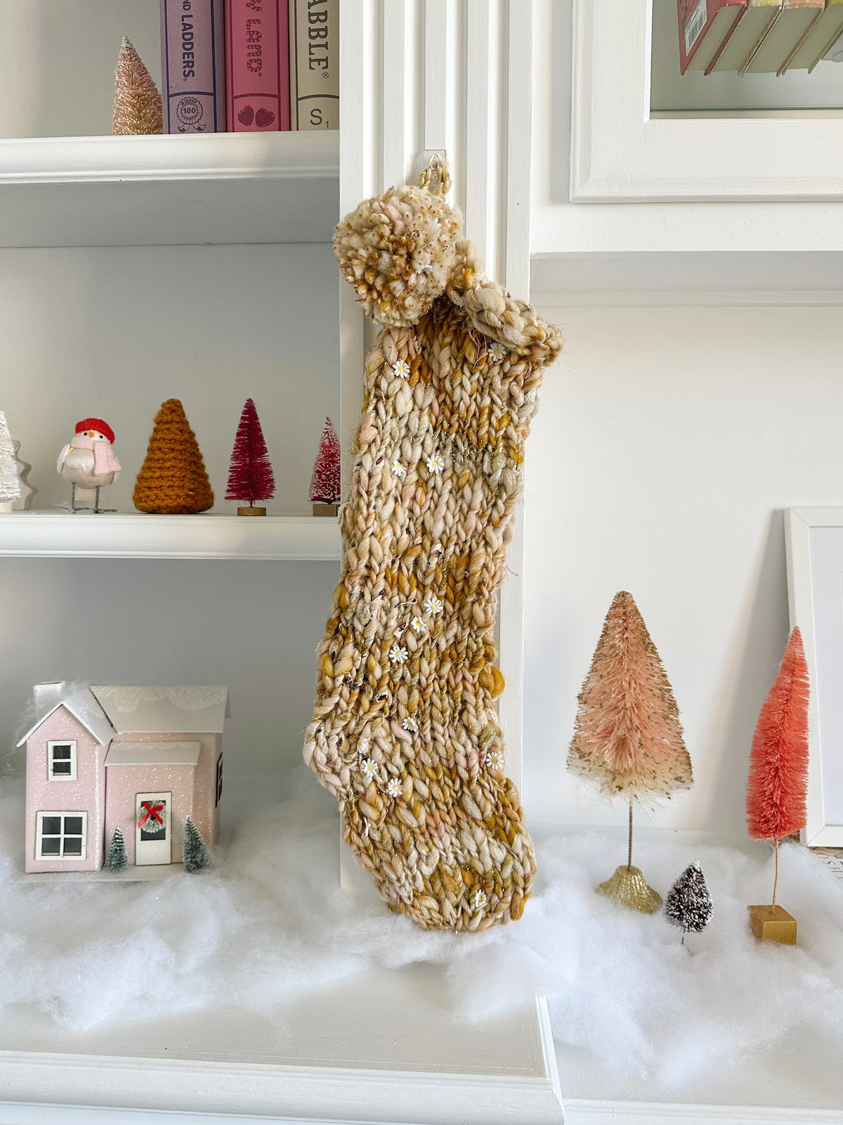 Hand Knit Christmas Stocking | Dune Twist