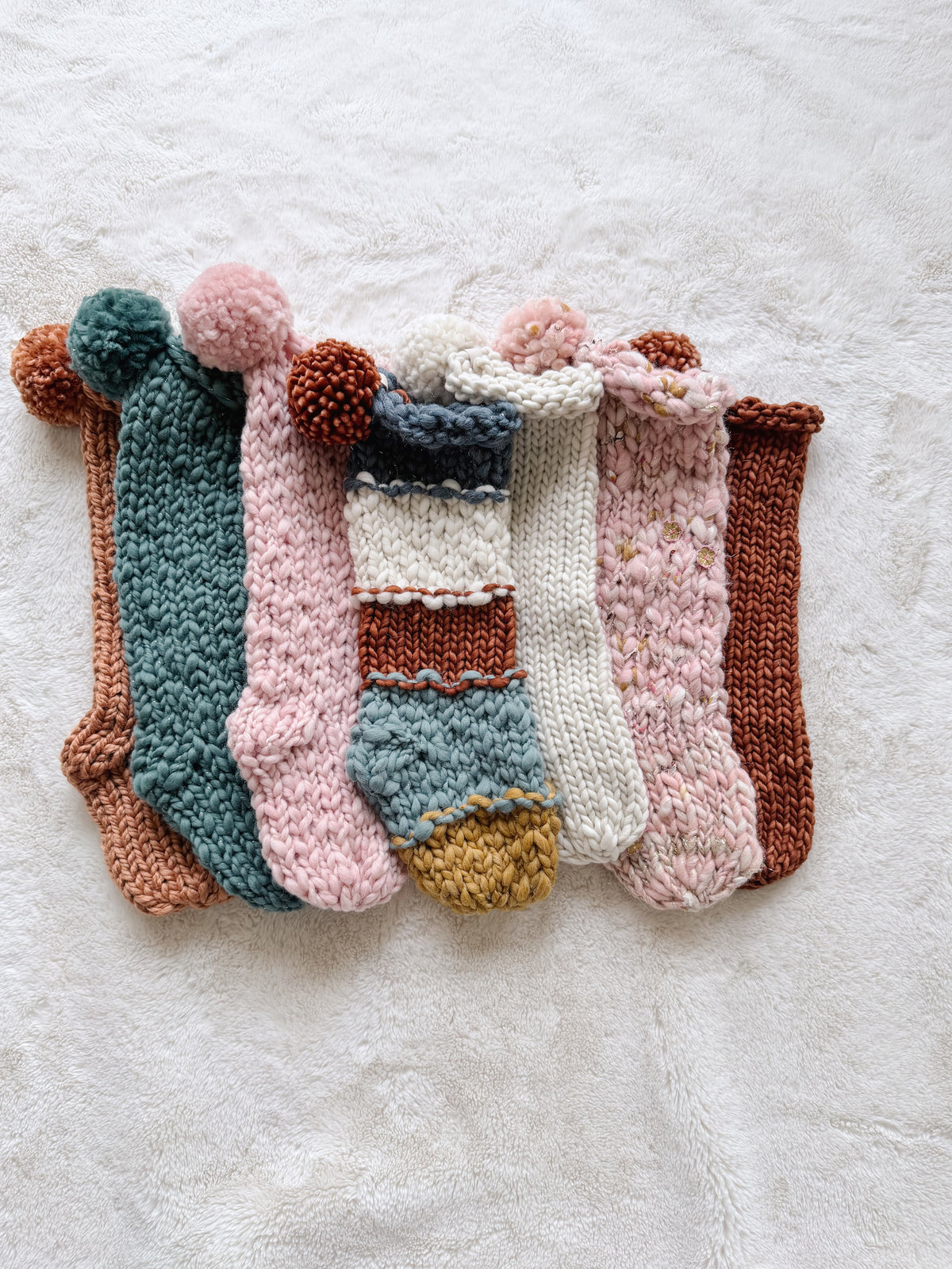 Hand Knit Christmas Stocking | Circle Game