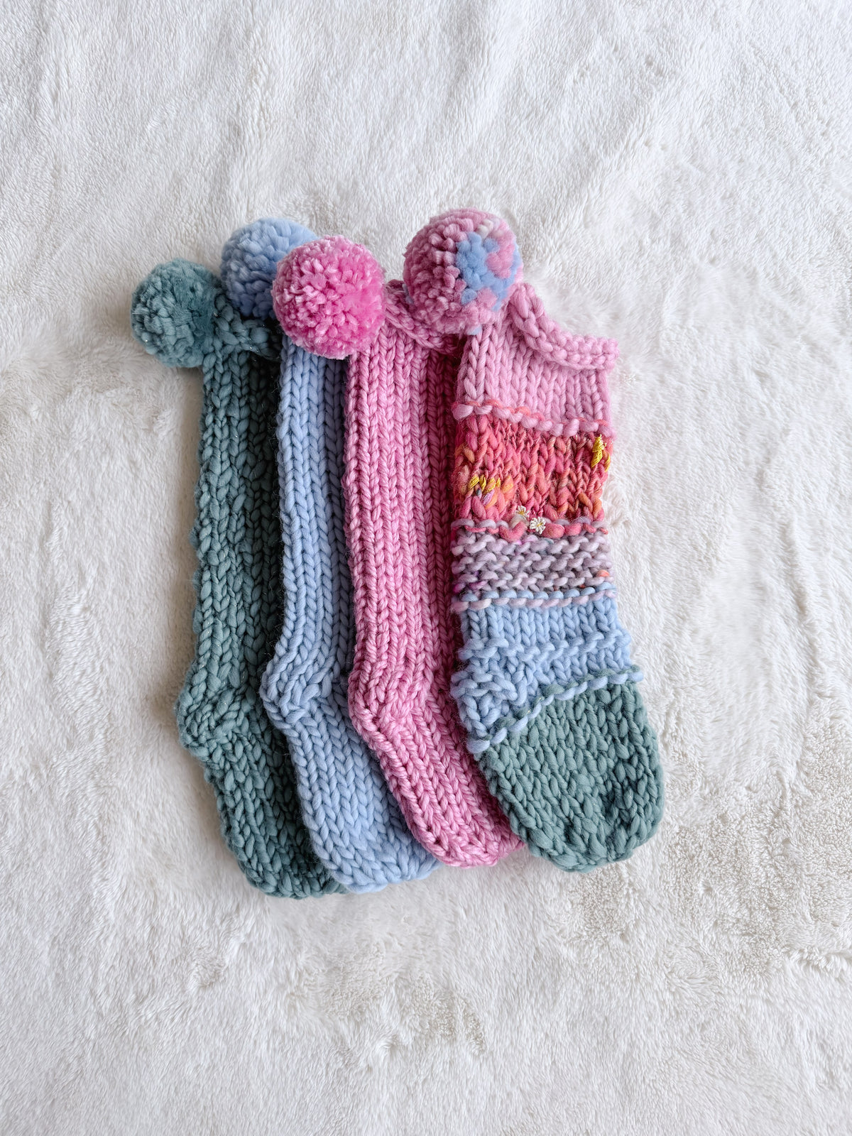 Hand Knit Christmas Stocking | Rose Canyon