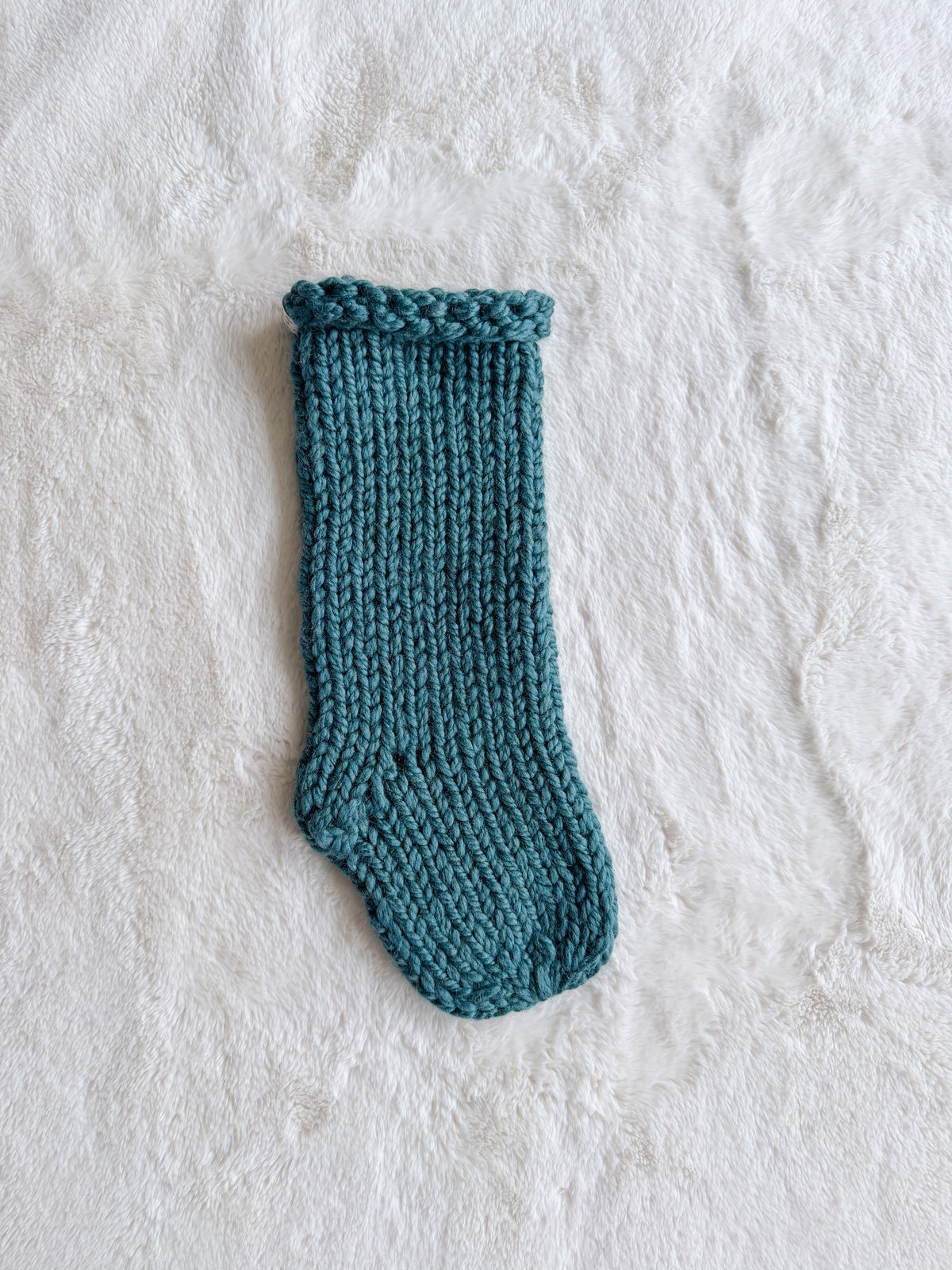 Hand Knit Christmas Stocking | Emerald Cove