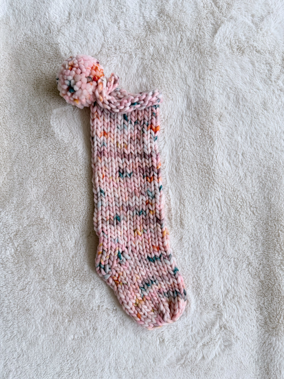 Hand Knit Christmas Stocking | Rosewater