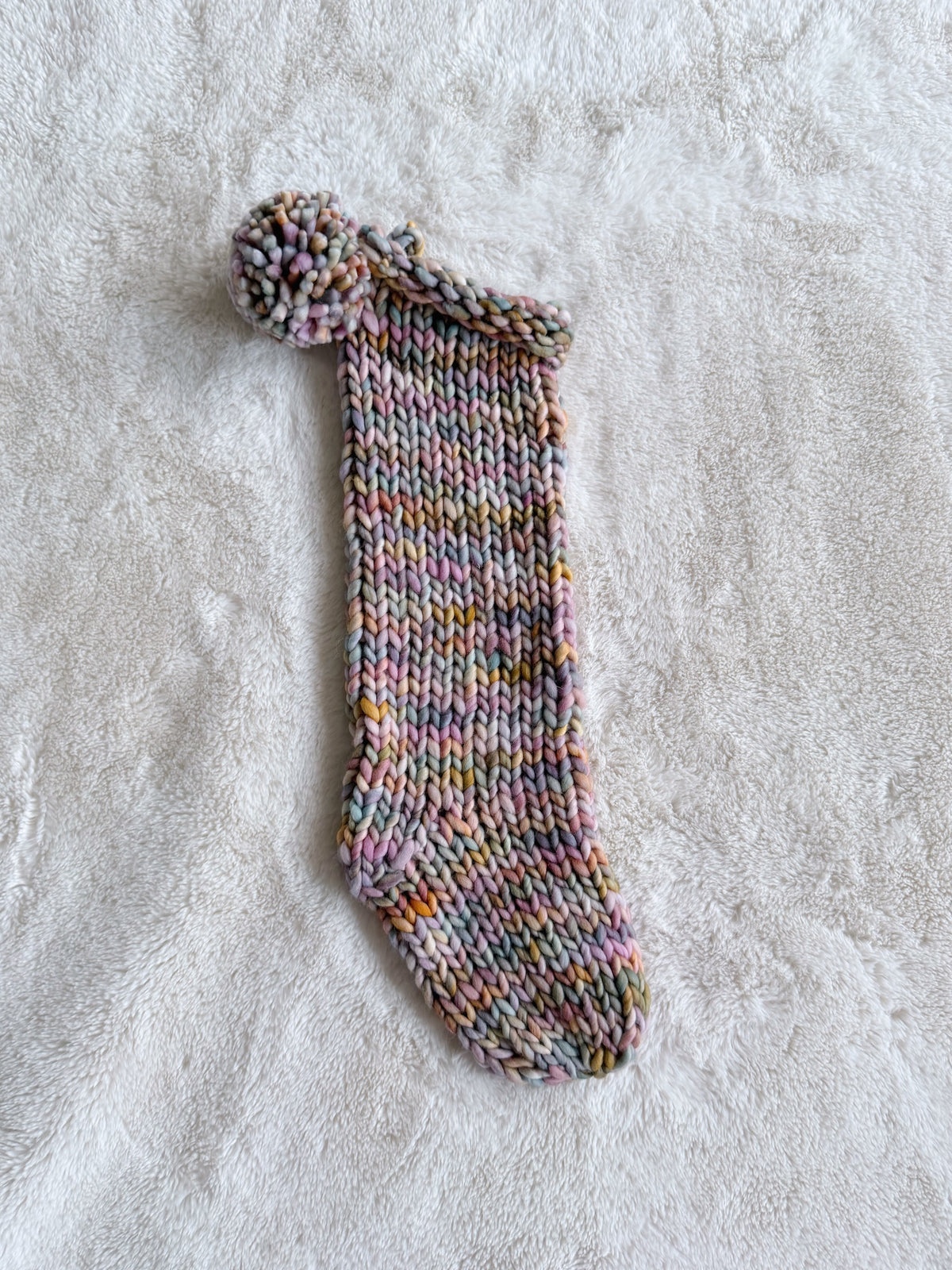 Hand Knit Christmas Stocking |  Wonder Lake