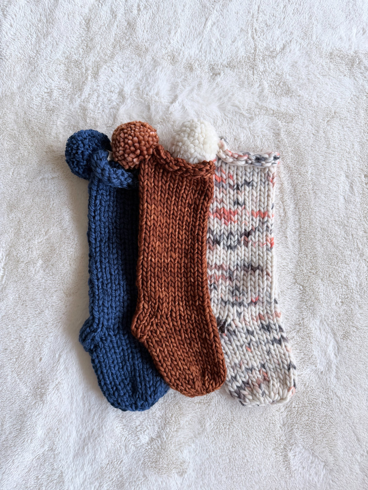 Hand Knit Christmas Stocking | Midnight Sun