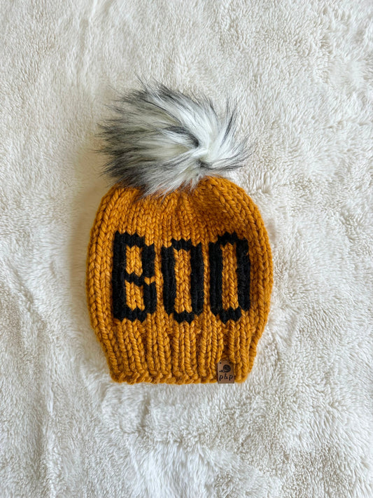 Adult BOO in butterscotch + black
