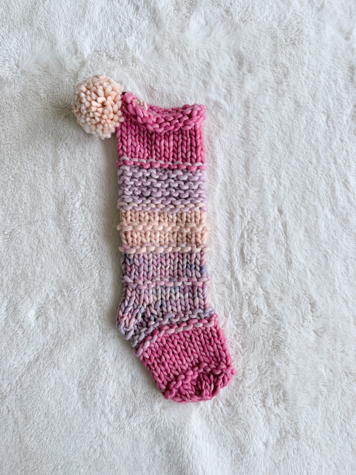 Hand Knit Christmas Stocking | Strawberry Fields