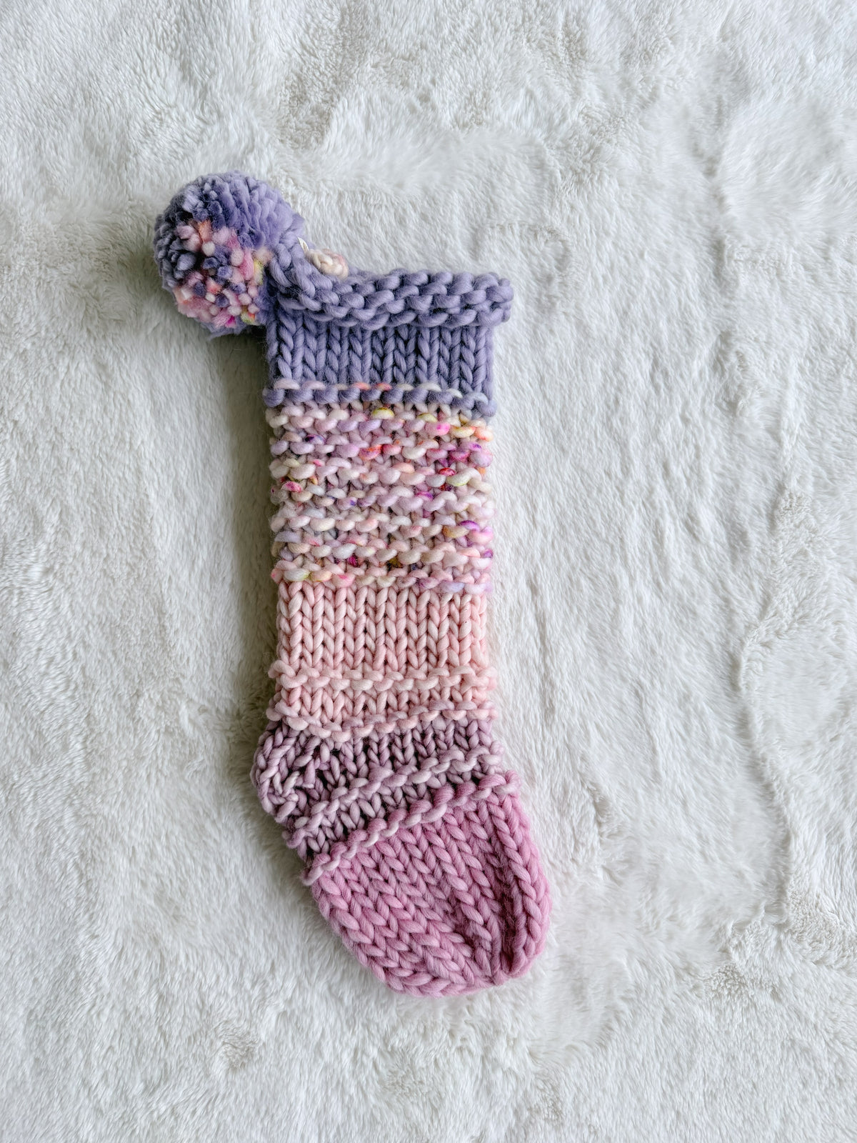 Hand Knit Christmas Stocking | Cottonwood Bloom