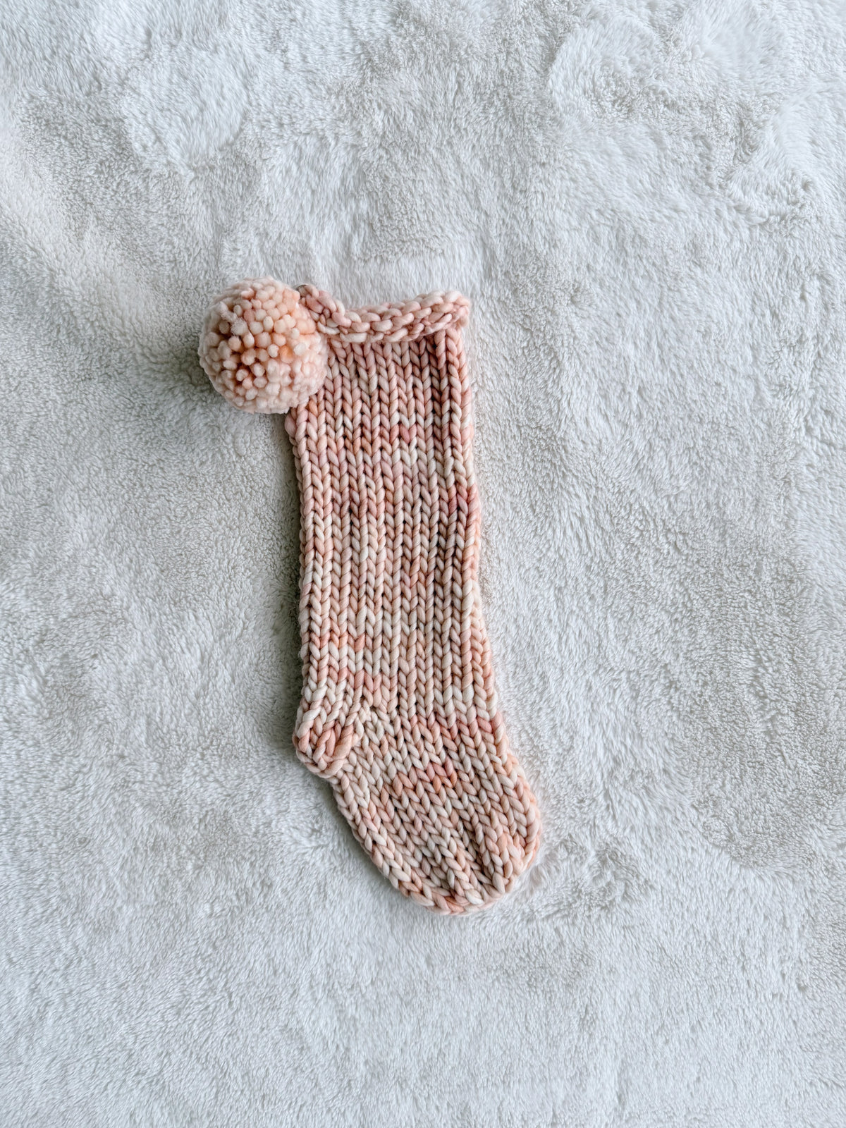 Hand Knit Christmas Stocking | Melon
