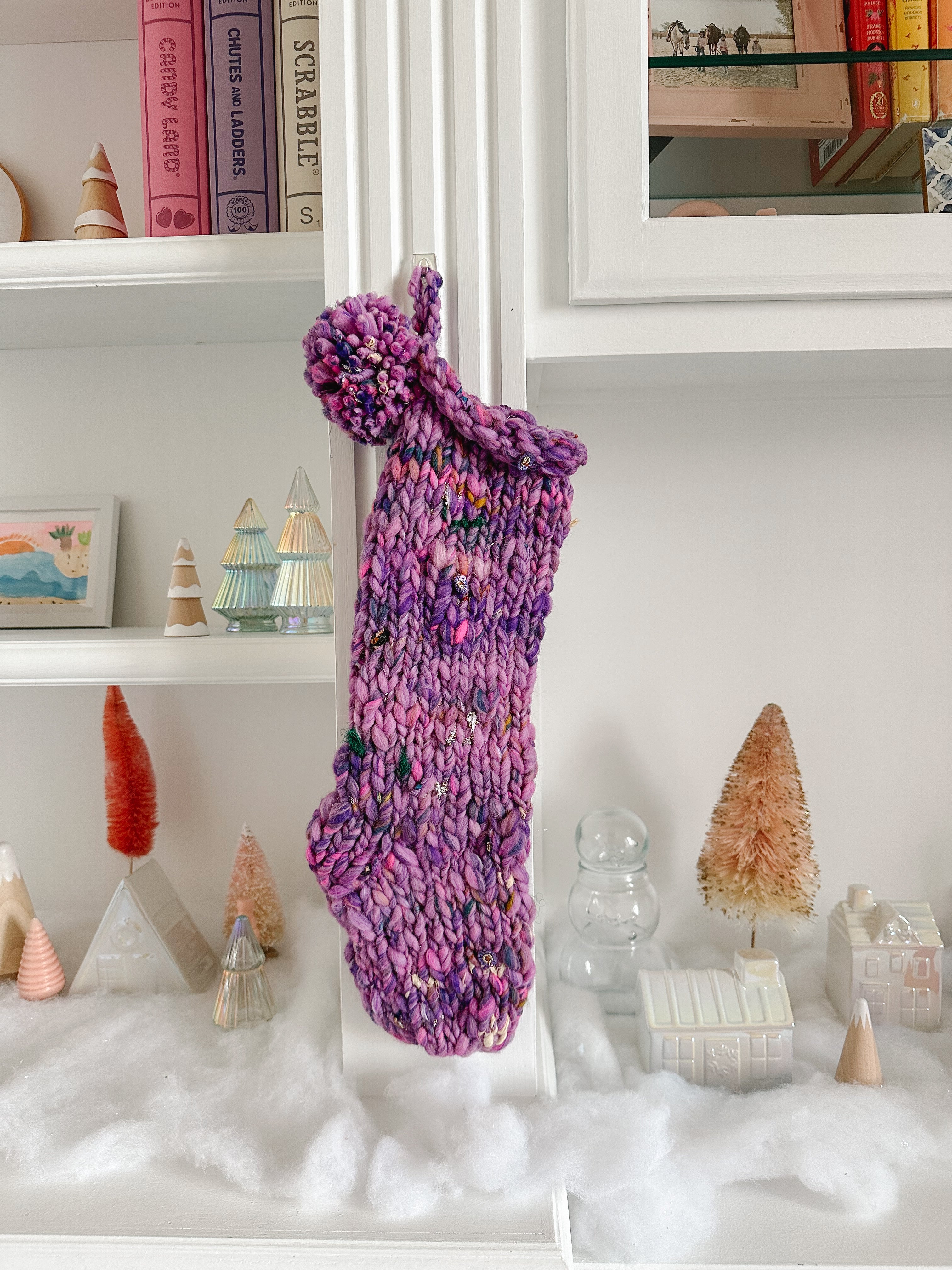 Hand Knit Stockings โ Pine & Poppy