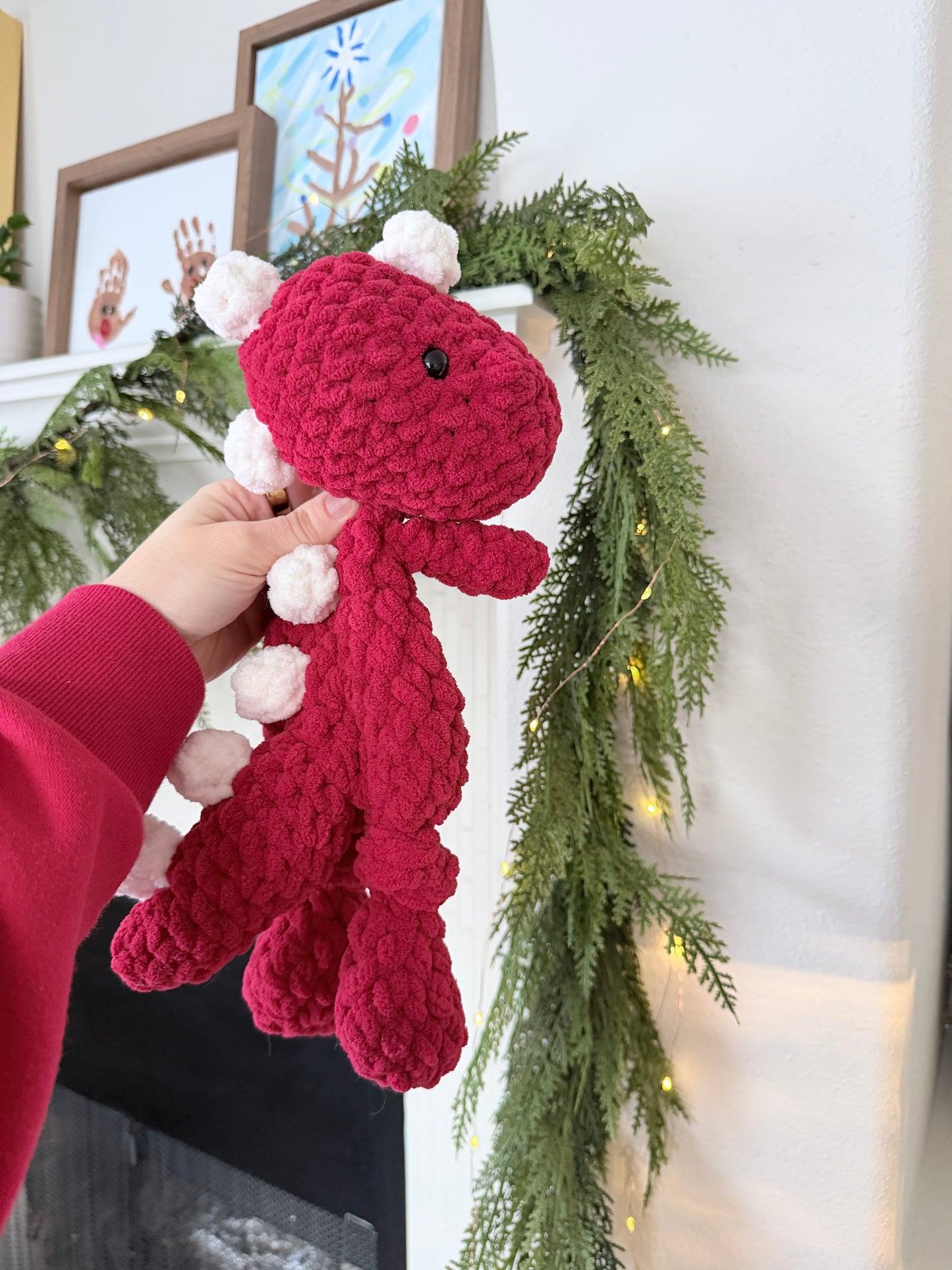 Ready To Ship: Mini Red Dino