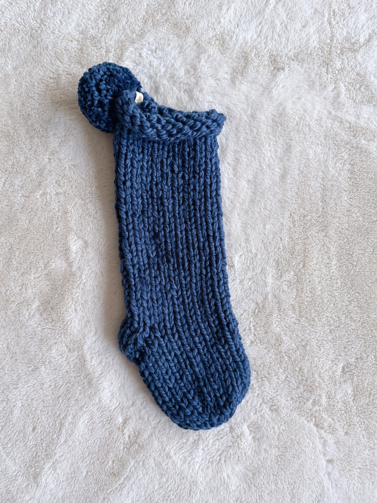 Hand Knit Christmas Stocking | Midnight Sun