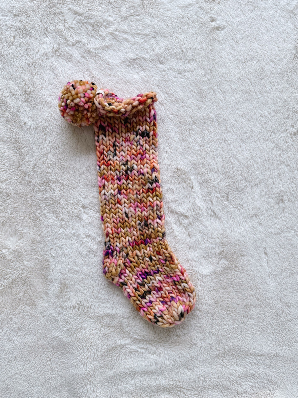 Hand Knit Christmas Stocking | Aurora