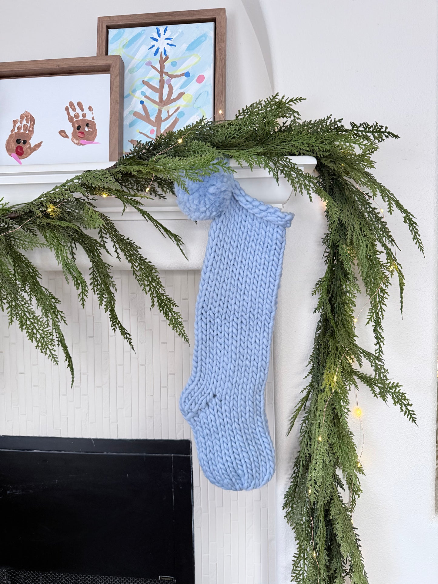 Ready to ship stocking Dusty Blue