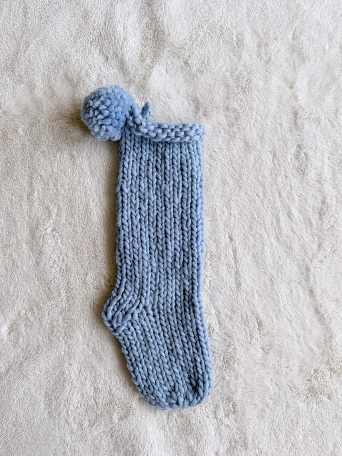 Hand Knit Christmas Stocking | Bluebird
