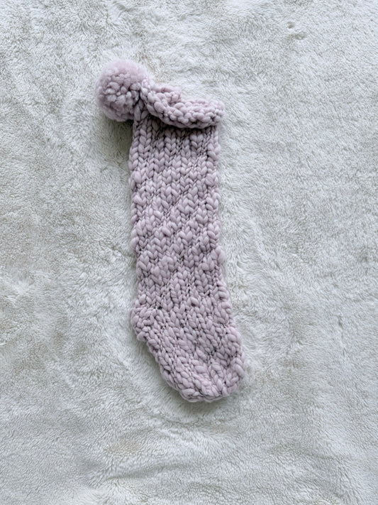 Hand Knit Christmas Stocking | Denali Sunrise