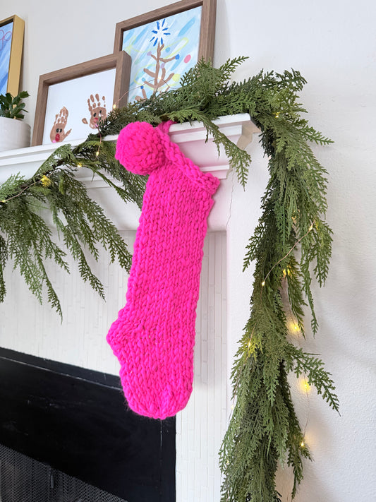 Ready to ship stocking Pink Aurora