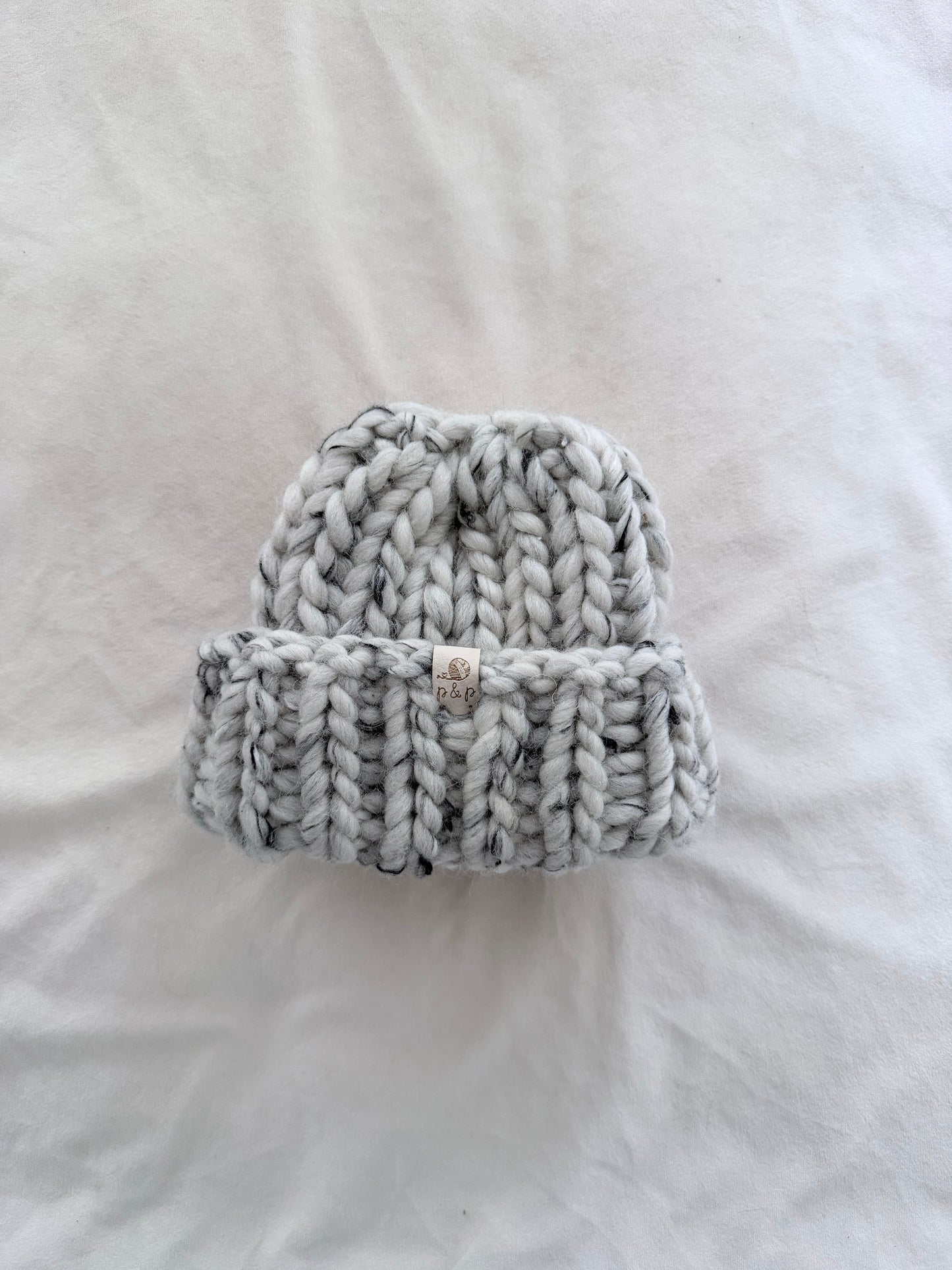 Ready-to-Ship Baby Denali Beanie | Salt + Pepper