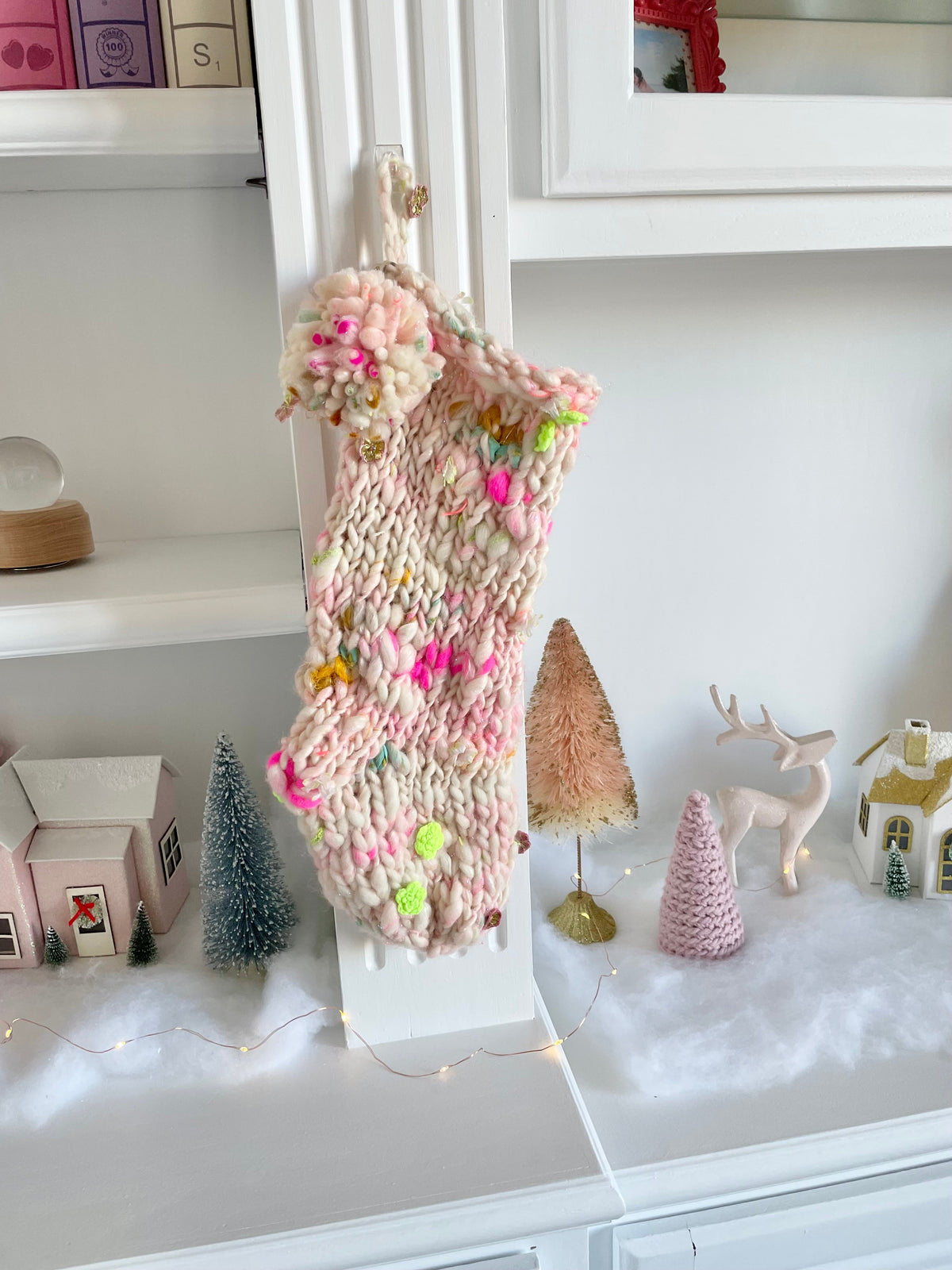 Hand Knit Christmas Stocking | Daisy Summer