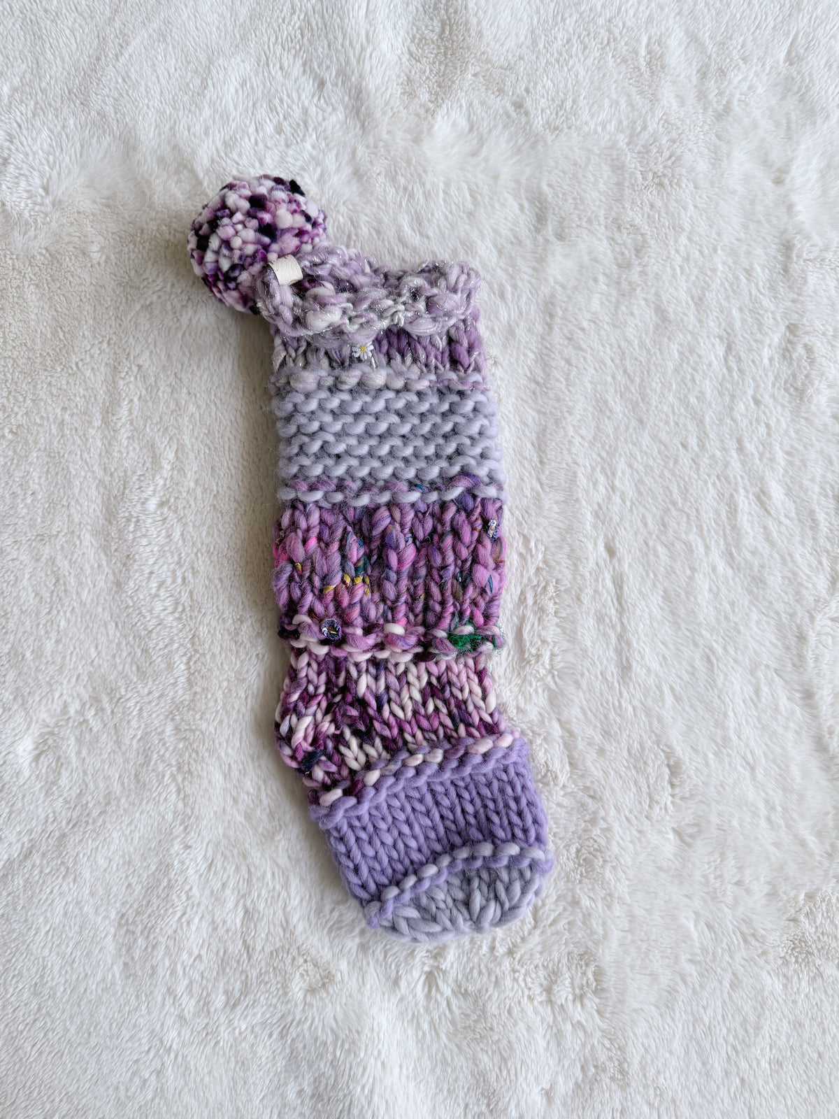 Hand Knit Christmas Stocking | Lilac Ridge