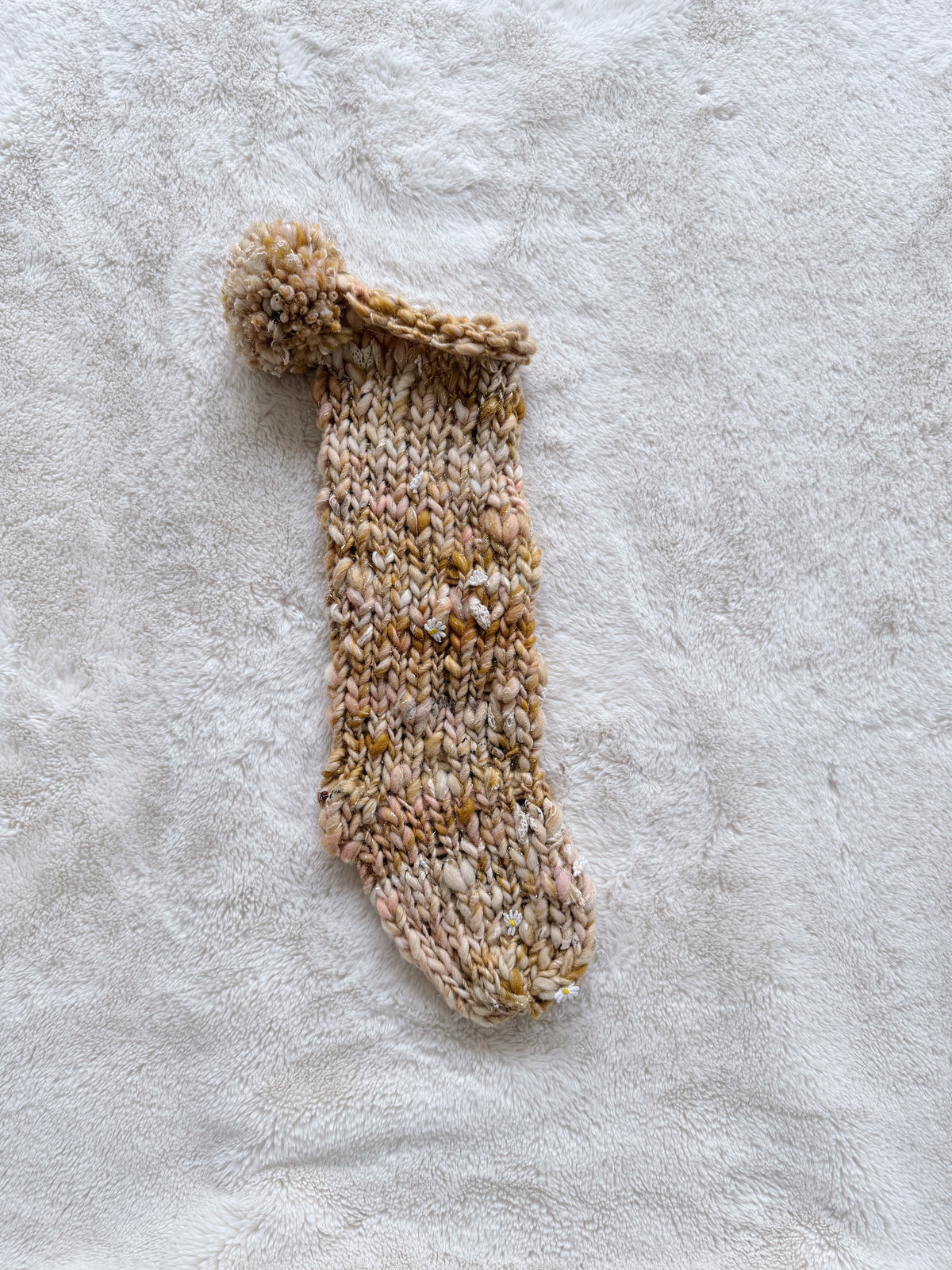 Hand Knit Christmas Stocking | Dune Twist