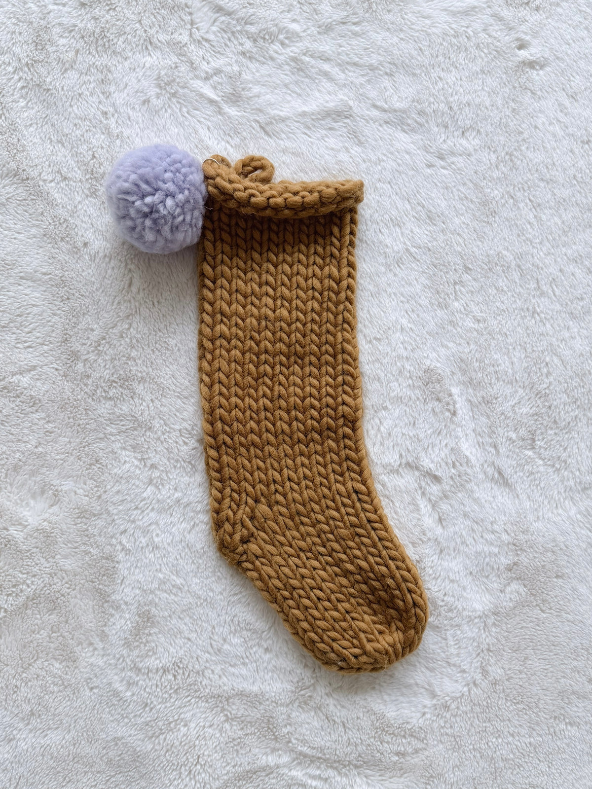Hand Knit Christmas Stocking | Gold Creek