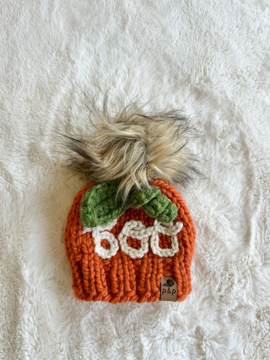 Newborn pumpkin + BOO