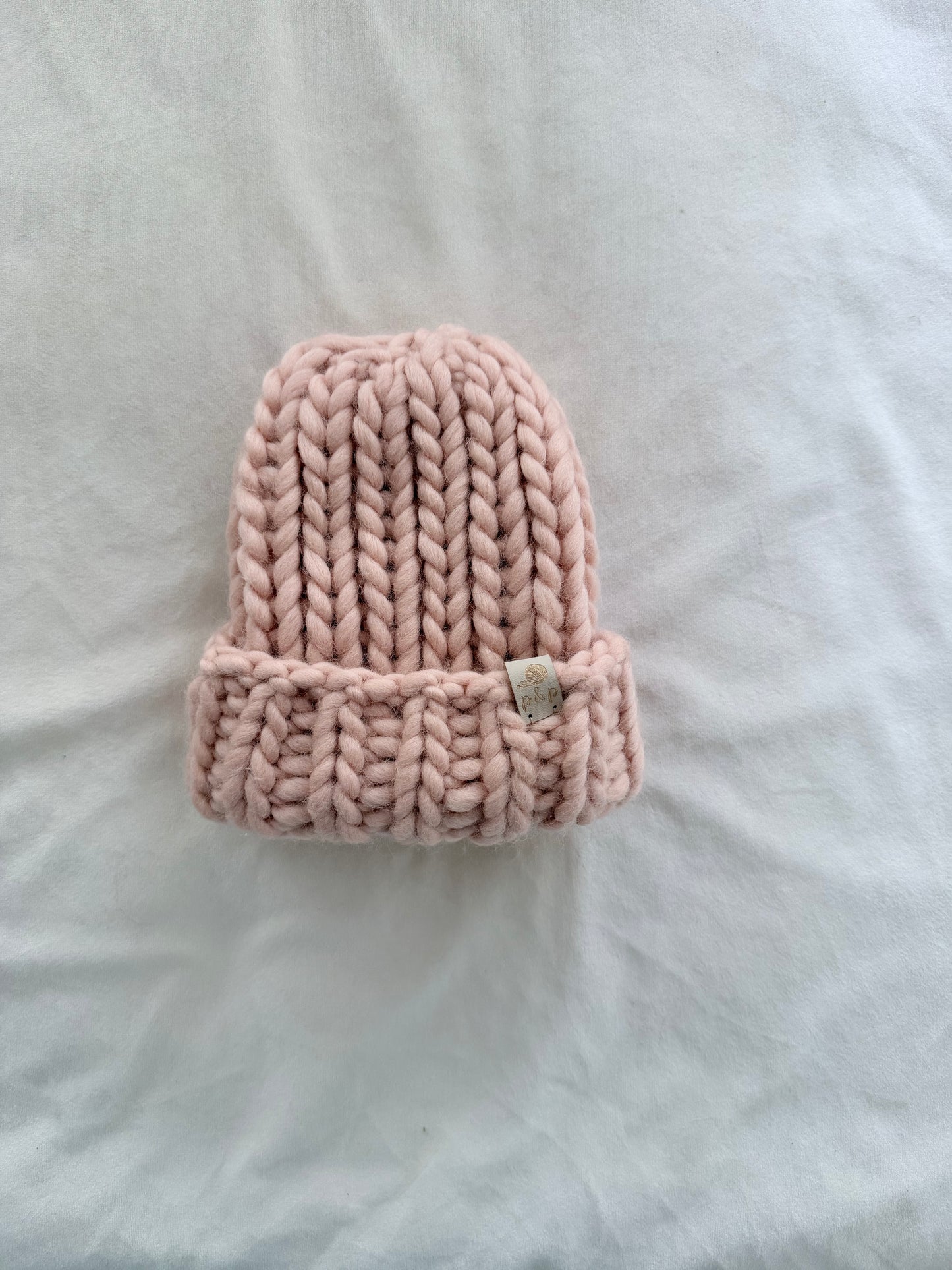 Ready-to-Ship Baby Denali Beanie | Salmon