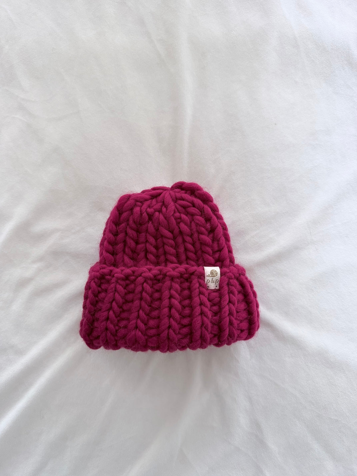 Ready-to-Ship Baby Denali Beanie | Cranberry