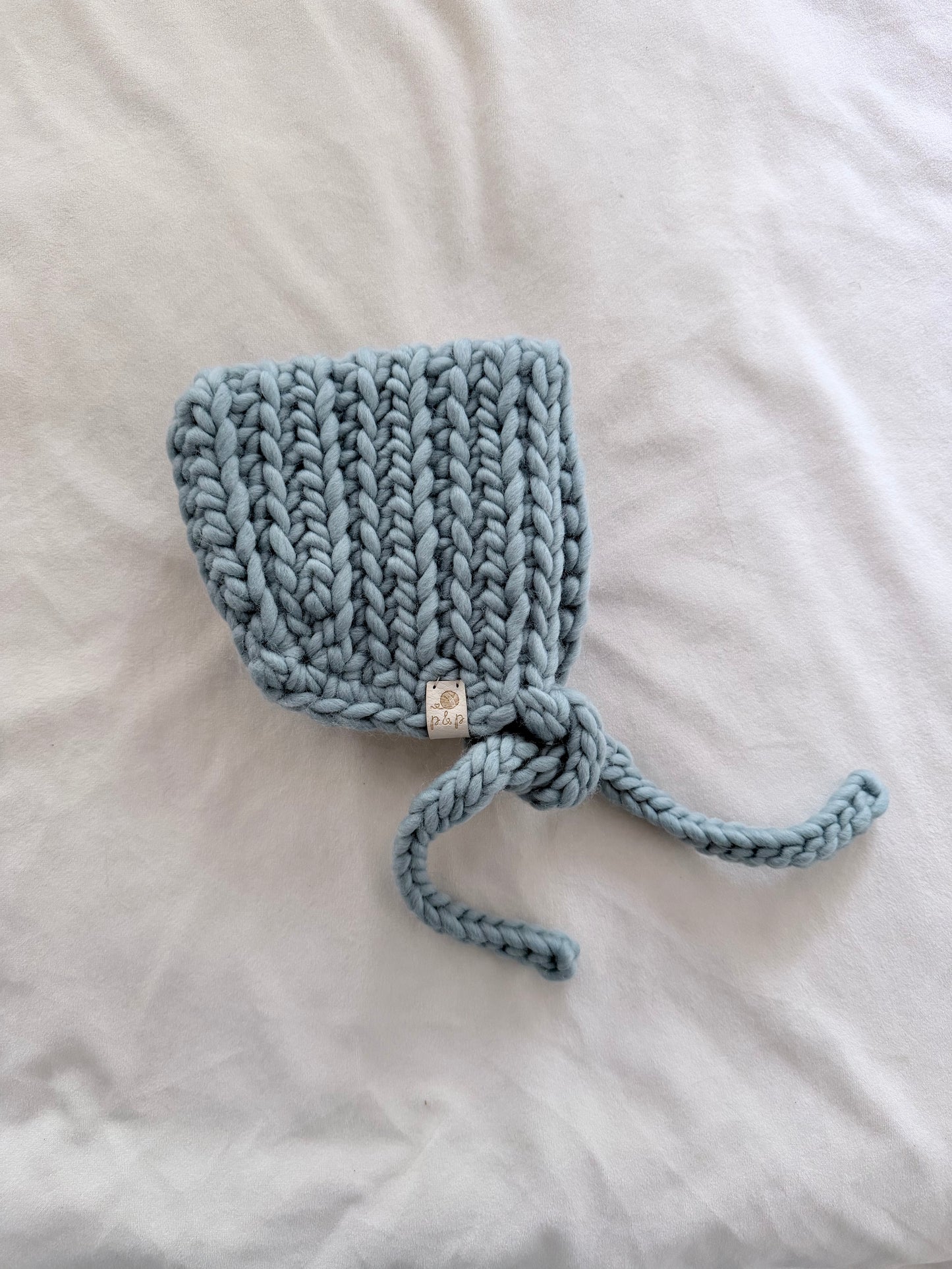 Ready-to-Ship Newborn Denali Bonnet | Duck Egg