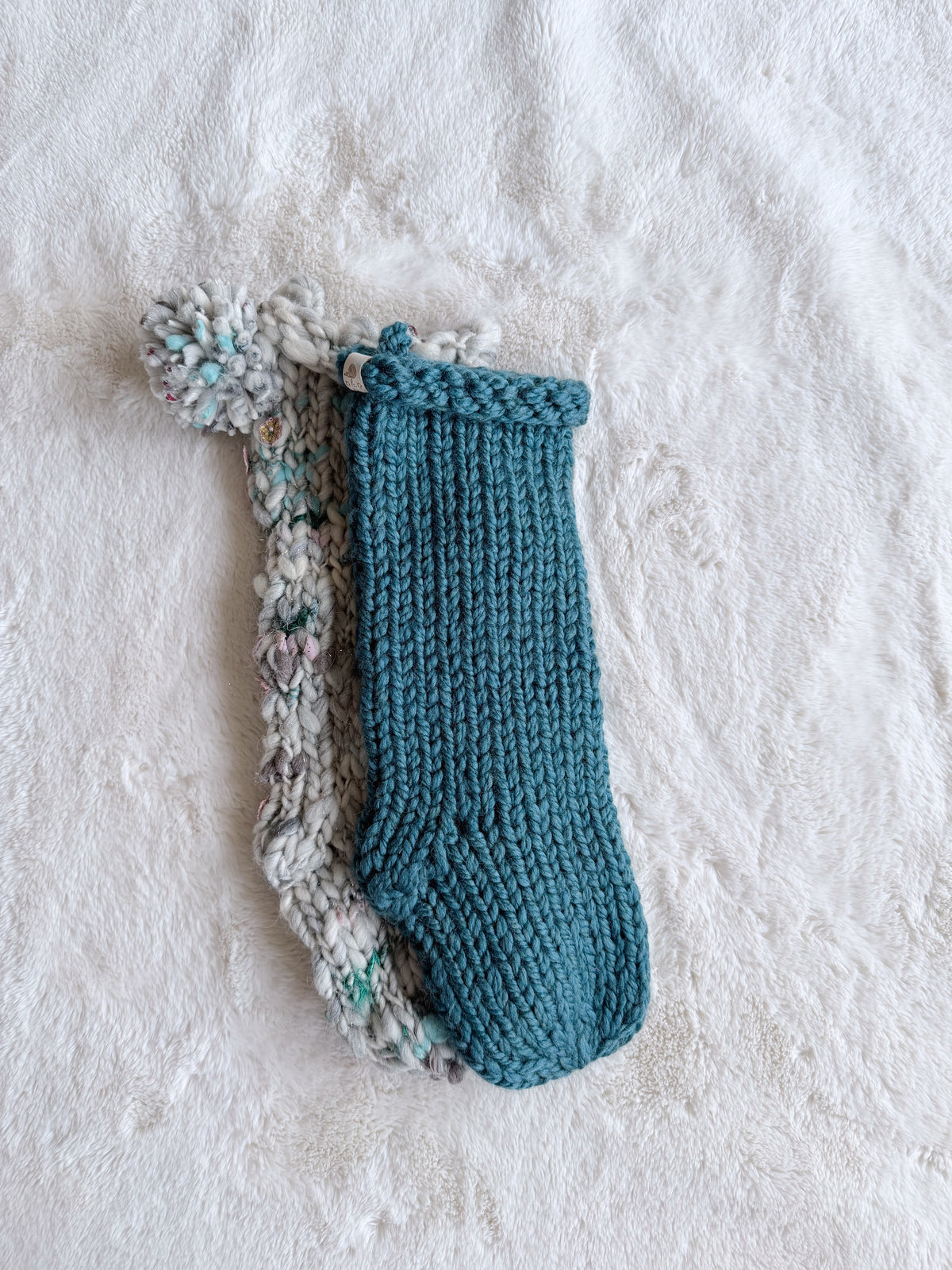 Hand Knit Christmas Stocking | Emerald Cove