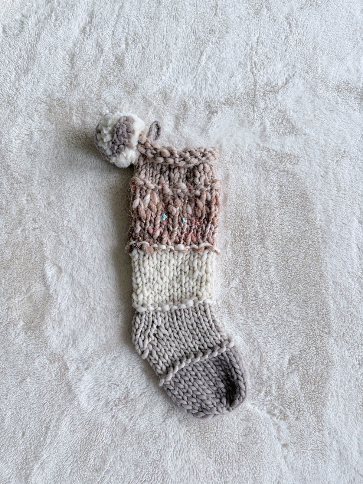 Hand Knit Christmas Stocking | Girdwood