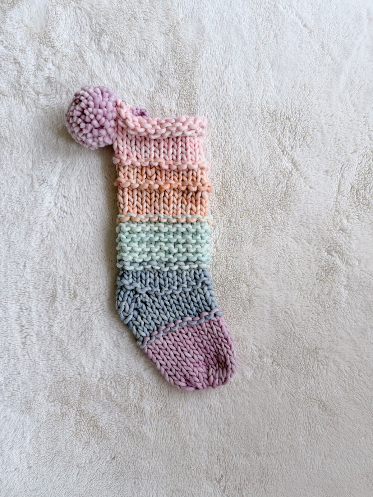 Hand Knit Christmas Stocking | Candy Ridge