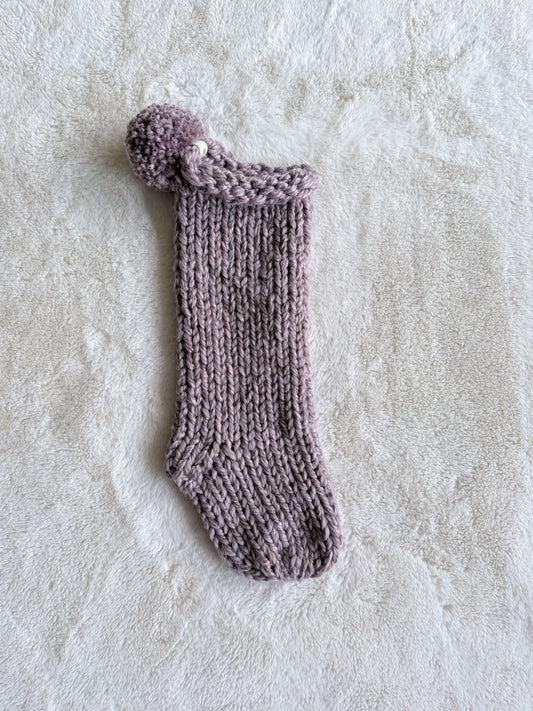 Hand Knit Christmas Stocking | Flattop