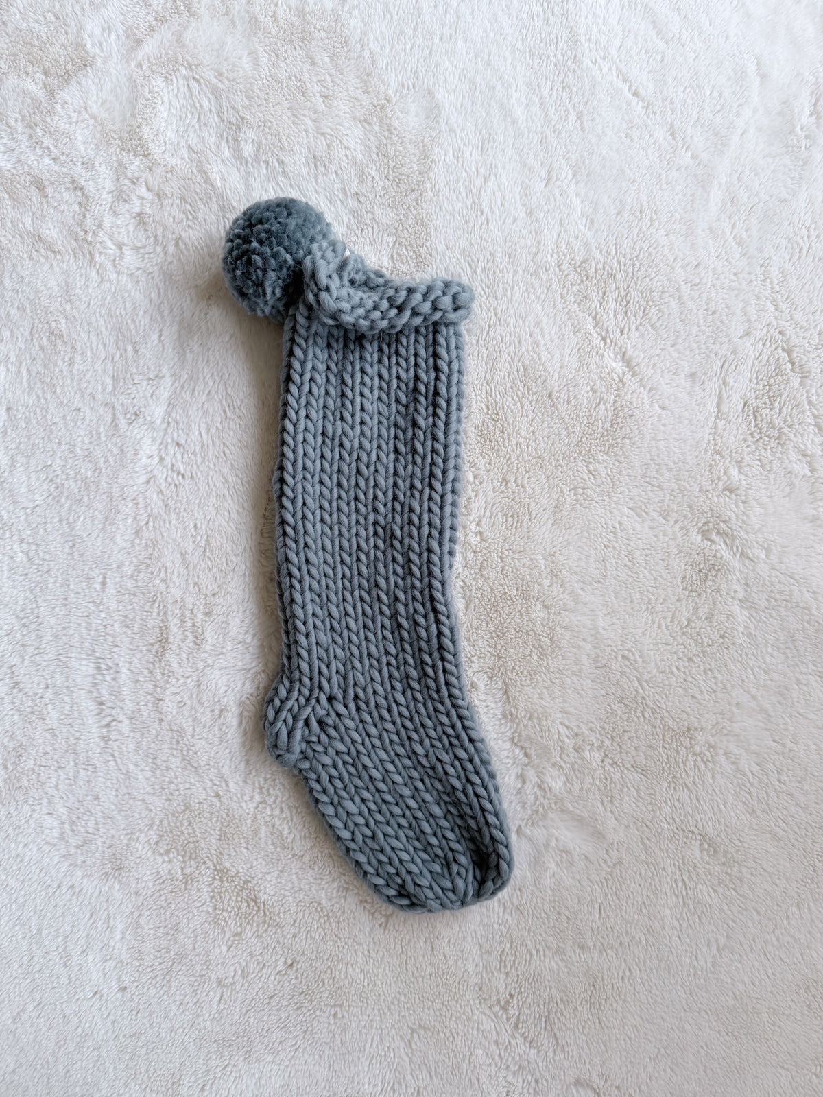 Hand Knit Christmas Stocking | Glacier View
