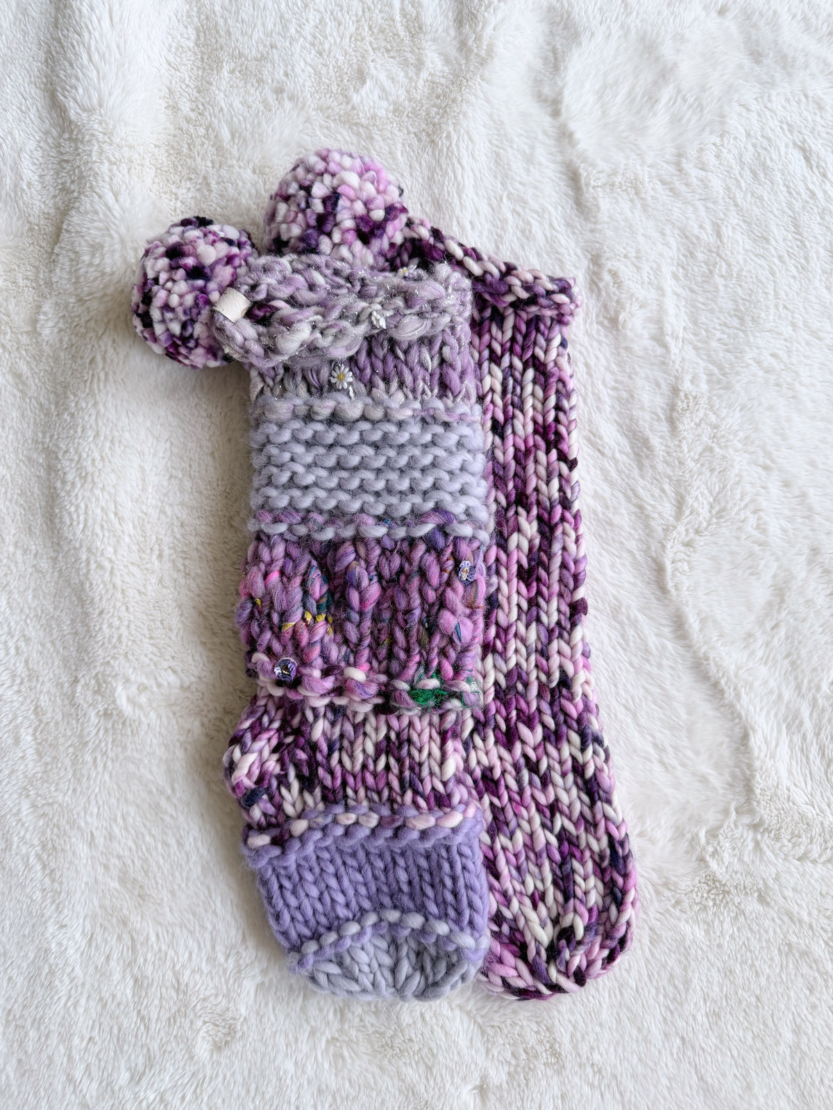 Hand Knit Christmas Stocking | Lilac Ridge