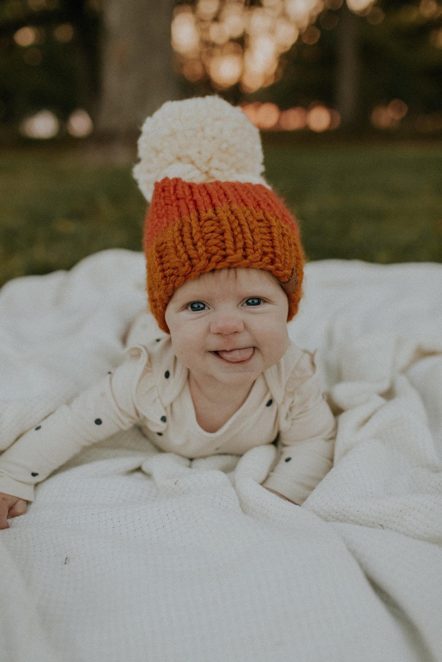 Candy Corn Hat Baby Candy Corn Newborn Candy Corn Knit 