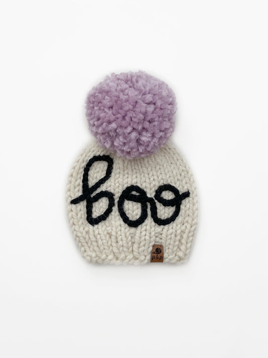 Embroidered Boo Hat