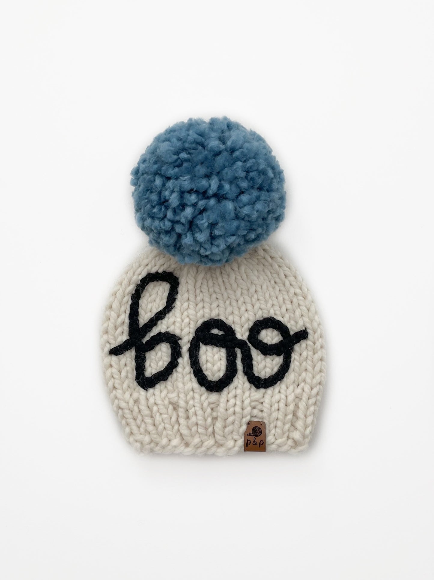 Embroidered Boo Hat