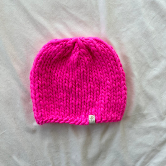 Ready To Ship: Super Pink Sierra Beanie