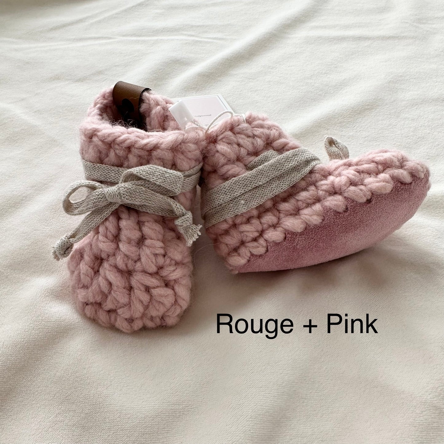 Leather Bottom Baby Slippers